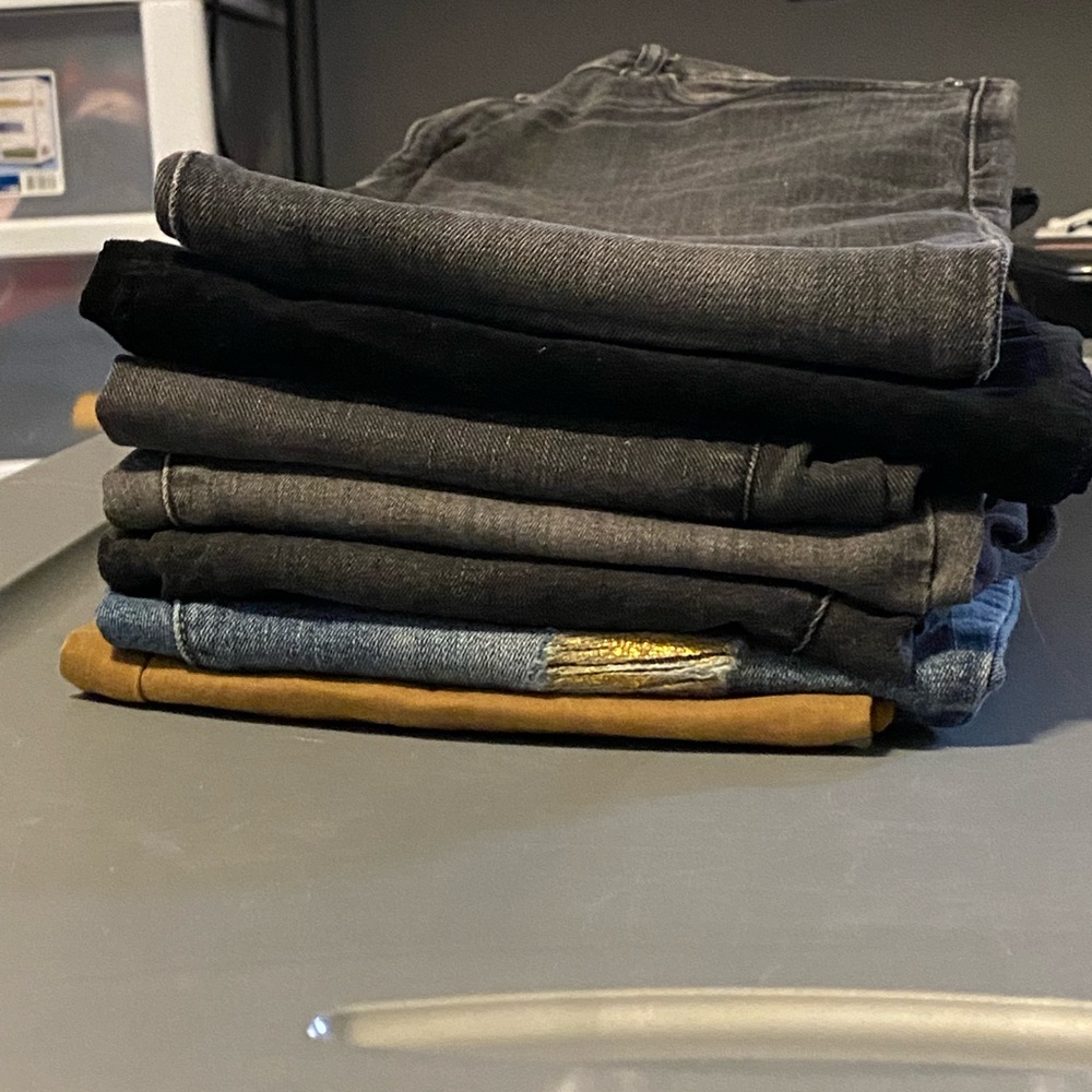 Lot of 7 GAP Mens Denim Jeans/Pants Size 33-34 Waist